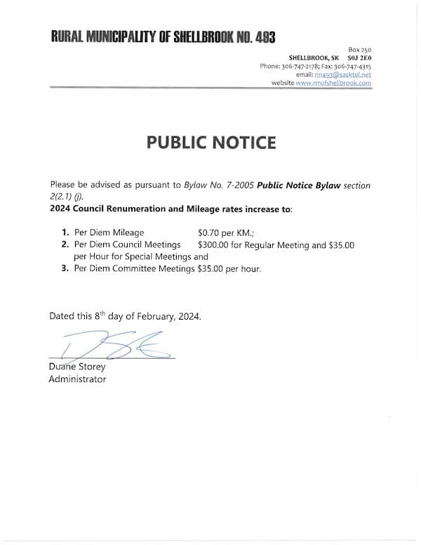 Public Notice February 2024
